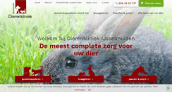 Desktop Screenshot of dierenkliniekijsselmuiden.nl