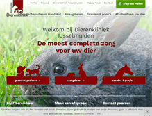 Tablet Screenshot of dierenkliniekijsselmuiden.nl